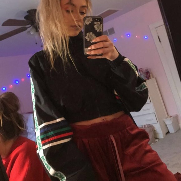 Pony/forever 21 collab cropped zip up jacket - Picture 1 of 4